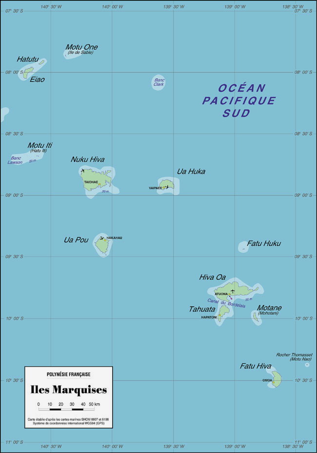 les îles marquises situation géographique